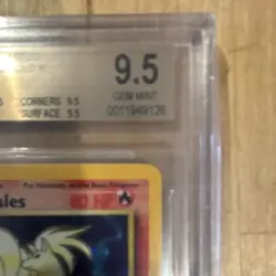 Pokemon 1999 Base Set Unlimited Ninetales Holo Rare BGS 9.5 #12/102 English - Image 4