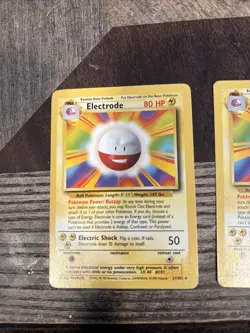 X2 Pokemon TCG Base Set Electrode 21/102 Unlimited Regular Rare, LP Condition - Image 2