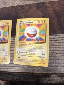 X2 Pokemon TCG Base Set Electrode 21/102 Unlimited Regular Rare, LP Condition - Image 5