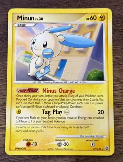 Minun 32/132 Rare Secret Wonders Non Holo Pokemon TCG - Image 1