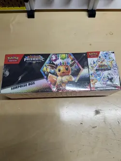 Sam’s Club Pokemon Prismatic Surprise Box + Booster Bundle – Factory Sealed - Image 1