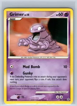 Pokemon Grimer Diamond and Pearl Secret Wonders 88/132 NM - Image 1