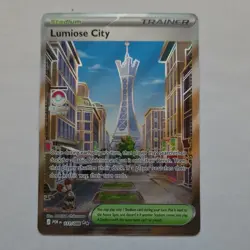 Pokemon Lumiose City 111/088 Full Art Holo Secret Rare Trainer Stadium English - Image 1