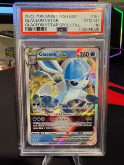 2022 Pokemon Glaceon Vstar Sword & Shield Promo SWSH197 PSA 10 - Image 1