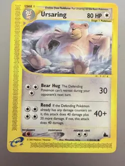 Ursaring 110/144 Skyridge Common Regular Pokemon TCG English - Image 1