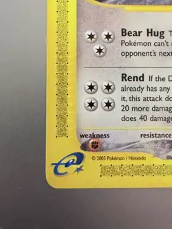 Ursaring 110/144 Skyridge Common Regular Pokemon TCG English - Image 3