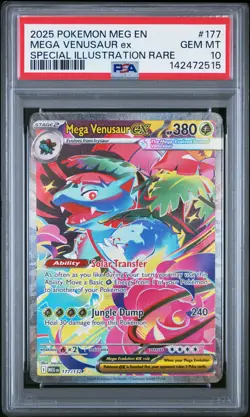 2025 POKEMON MEG EN-MEGA EVOLUTION #177 MEGA VENUSAUR EX PSA 10 - Image 1