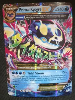 M Kyogre Ex JUMBO 55/160 XY Primal Clash Ultra Rare Holo Pokemon TCG NM - Image 1