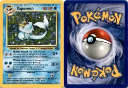 1999 Pokemon, Jungle, #12/64 Vaporeon, Holo Rare - Image 1