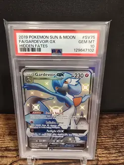 PSA 10 2019 POKEMON SUN & MOON HIDDEN FATES FULL ART/GARDEVOIR GX SV75 - Image 1