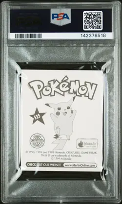 1999 MERLIN POKEMON #S25 MEW-PRISM PSA 8 - Image 2