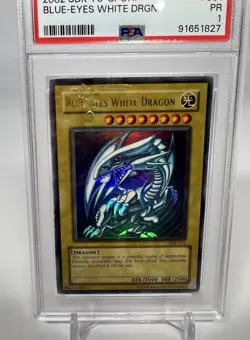 Blue Eyes White Dragon SDK #001 PSA 1 - Authentic Low Pop - Image 2