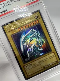 Blue Eyes White Dragon SDK #001 PSA 1 - Authentic Low Pop - Image 4