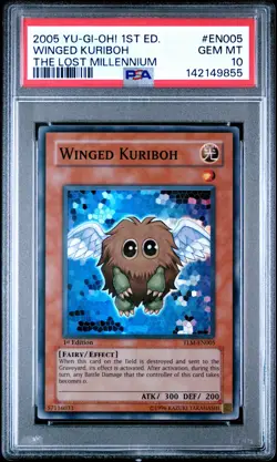 2005 YU-GI-OH! TLM-THE LOST MILLENNIUM 1ST ED #EN005 WINGED KURIBOH PSA 10 - Image 1
