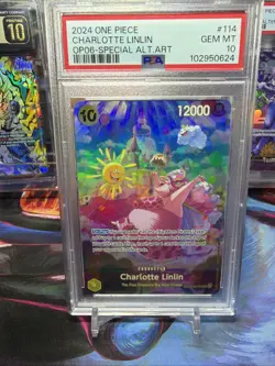 One Piece Charlotte Linlin (SP) OP03-114 Wings of the Captain Foil - PSA 10 - Image 2