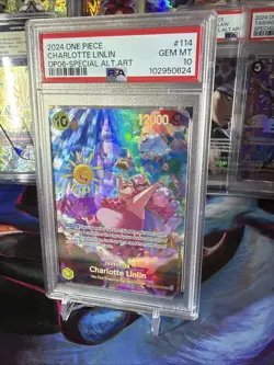 One Piece Charlotte Linlin (SP) OP03-114 Wings of the Captain Foil - PSA 10 - Image 4