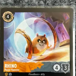 Disney Lorcana Reign of Jafar Rhino Power Hamster 30/204 Super Rare NM/Mint - Image 3