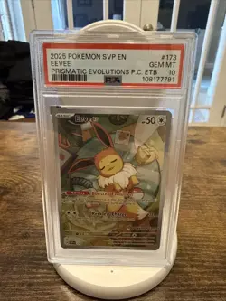 PSA 10 Pokemon Eevee TCG 173 Promo Card Pokemon Center - Image 1