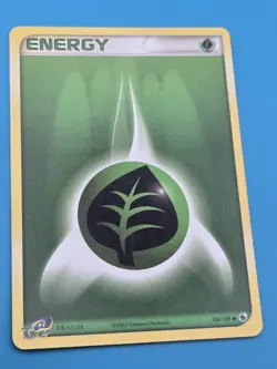 GRASS ENERGY - 104/109 - Ruby & Sapphire - Common - Pokemon Card - NM - Image 1