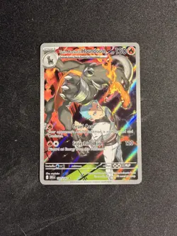 Pokemon TCG Team Rockets Houndoom Illustration Rare Card 191/182 Destined Rivals - Image 1
