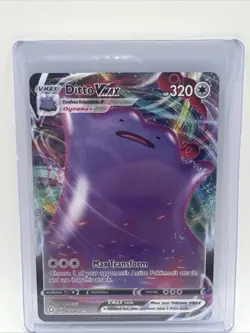 Pokemon TCG Ditto VMAX Shining Fates Holo Ultra Rare Card 051/072 Mint Condition - Image 1