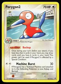 Porygon2 25/113 Rare Delta Species Pokemon Card - Image 1