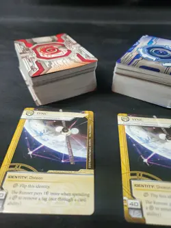 WOTC Netrunner Lot CCG Collection Unsorted Blue Red Mix See Detailed Pics - Image 2