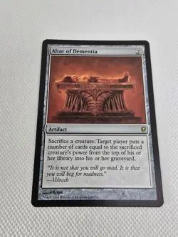 Wizards Altar of Dementia Conspiracy Artifact Rare Colorless 196 Regular Brom - Image 1