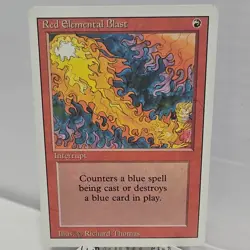 Wizards Red Elemental Blast Revised Edition Regular Interrupt Red Common - Image 1