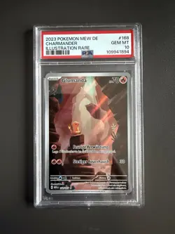 Pokemon | Glumanda 168/165 | Mew 151 | Deutsch | PSA 10 - Image 1