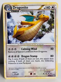 Dragonite HS-Triumphant 18/102 Non Holo Rare Pokemon TCG - Image 1