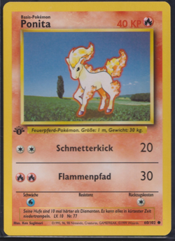 Pokemon - Ponita 60/102 - Base Set / Basis 1.Edition - Deutsch - NM - Image 1
