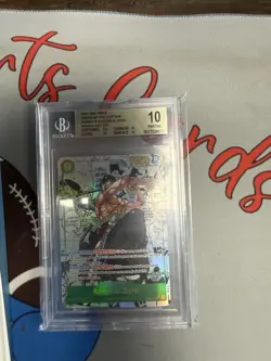 Namco Roronoa Zoro Alternate Art Manga Foil Secret Rare Beckett 10 OP06-118 2024 - Image 1