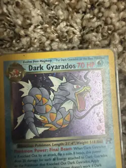 Dark Gyarados 8/82 Holo WOTC Team Rocket Prerelease Promo Pokemon Card - HP - Image 2