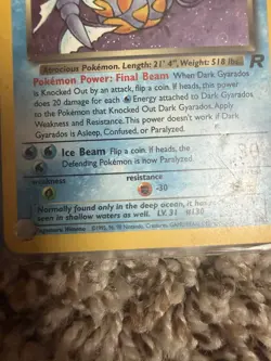 Dark Gyarados 8/82 Holo WOTC Team Rocket Prerelease Promo Pokemon Card - HP - Image 4