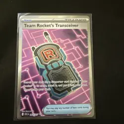 Pokemon Team Rocket's Transceiver Trainer Full Art Holo Card ASC 263/217 - Image 1