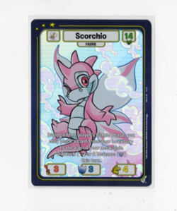 Neopets TCG Card Foil - Faerie Scorchio 2024 Upper Deck Battledome - Image 1