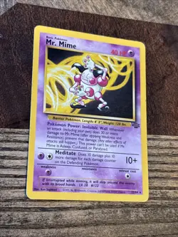 Mr. Mime 22/64 Jungle Regular Rare Wotc Pokemon Card See Pics - Image 3