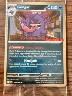 Pokemon Gengar GameStop Promo Card 050/088 ReverseHolo Pokemon TCG Perfect Order - Image 3