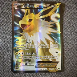 Pokemon TCG XY Generations Jolteon EX Full Art Holo Card 28a/83 Ultra Rare - Image 1