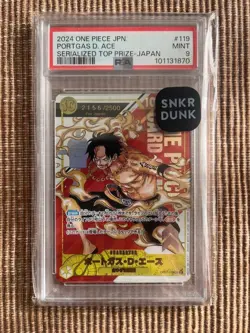 PSA 9 Ace OP07-119 Flagship Battle Promo 2500 Limited ONE PIECE Card Japanese - Image 3