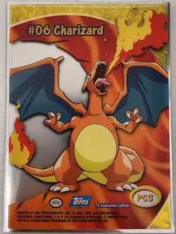Charizard #6 And Bulbasaur #1 Clear Pokemon Cards PC3/2 2000 Topps TV Animation - Image 2