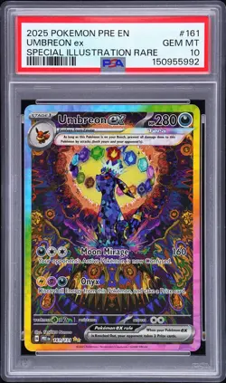 PSA 10 Umbreon ex 161/131 SAR Prismatic Evolutions Pokemon Card GEM MINT - Image 1