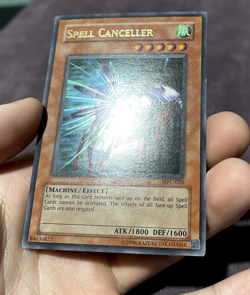 Yu-Gi-Oh! ULTRA RARE HOLO CARD SPELL CANCELLER MFC-020 VINTAGE PRINT - Image 3