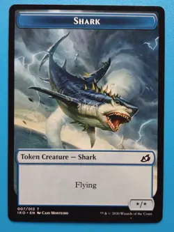 MTG 1x Shark Token NM Ikoria Magic - Image 1