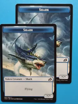 MTG 1x Shark Token NM Ikoria Magic - Image 2