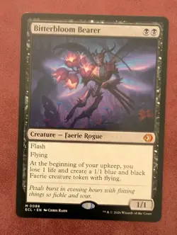 MTG Lorwyn Eclipsed Mythic BITTERBLOOM BEARER NM - Image 1