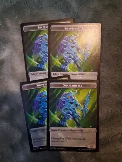 4x Shapeshifter/Copy Token, Lorwyn Eclipsed Tokens, MTG, 4 pack, Magic - Image 1
