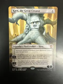 MTG NM Borderless Karn, the Great Creator BLC #0073 - Image 1
