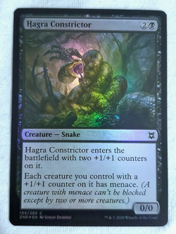 Hagra Constrictor 105 Zendikar Rising Foil Magic the Gathering - Image 1